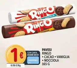 Deco Supermercati Pavesi ringo, cacao, vaniglia, nocciola offerta