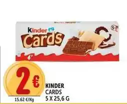 Deco Supermercati Kinder cards offerta