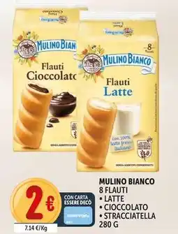 Deco Supermercati Mulino bianco 8 flauti latte, cioccolato, stracciatella offerta