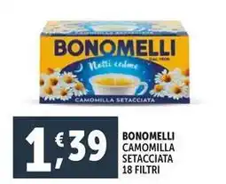 Deco Supermercati Bonomelli camomilla setacciata 18 filtri offerta