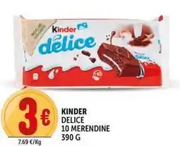 Deco Supermercati Kinder delice 10 merendine offerta