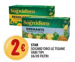 Deco Supermercati Star sognid'oro le tisane offerta