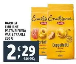 Deco Supermercati Barilla emiliane pasta ripiena offerta