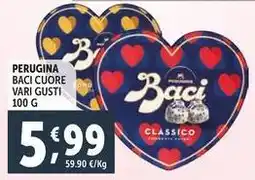 Deco Supermercati Perugina baci cuore offerta