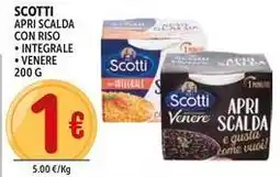 Deco Supermercati Scotti apri scalda con riso integrale, venere offerta