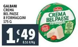 Deco Supermercati Galbani crema bel paese 8 formaggini offerta