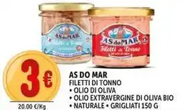 Deco Supermercati As do mar filetti di tonno olio di oliva offerta
