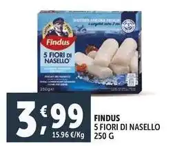Deco Supermercati Findus 5 fiori di nasello offerta
