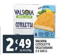 Deco Supermercati Valsoia cotolette vegetariane offerta