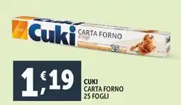 Deco Supermercati Carta forno 25 fogli offerta