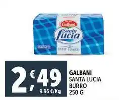 Deco Supermercati Galbani santa lucia burro offerta