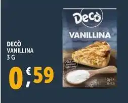 Deco Supermercati Decò vanillina offerta