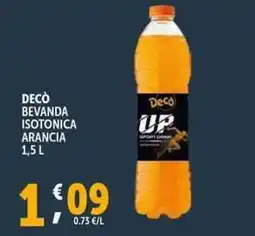 Deco Supermercati Decò bevanda isotonica arancia offerta