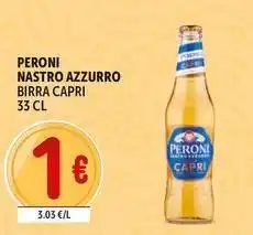 Deco Supermercati Peroni nastro azzurro birra capri offerta