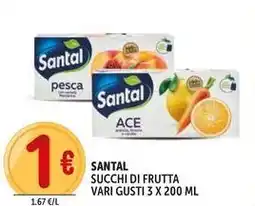 Deco Supermercati Santal succhi di frutta offerta