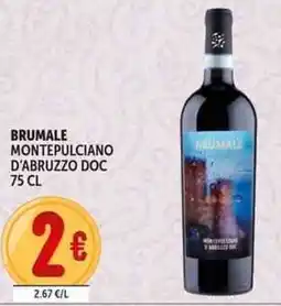 Deco Supermercati Brumale montepulciano d'abruzzo DOC offerta