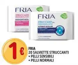 Deco Supermercati Fria 20 salviette struccanti offerta