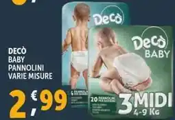 Deco Supermercati Decò pannolini offerta