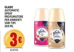 Deco Supermercati Glade automatic spray profumatore per ambienti offerta