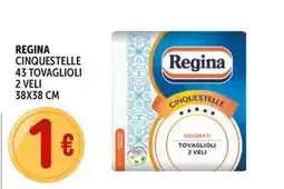 Deco Supermercati Regina cinquestelle 43 tovaglioli 2 veli 38x38 cm offerta