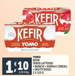 Deco Supermercati Yomo kefir senza lattosio offerta