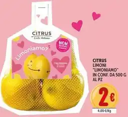 Deco Supermercati Citrus limoni "limoniamo" offerta