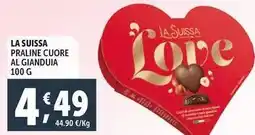 Deco Supermercati La suissa praline cuore al gianduia offerta