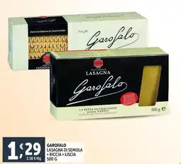 Deco Supermercati Garofalo lasagna di semola riccia liscia offerta