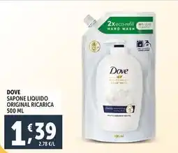Deco Supermercati Dove sapone liquido original ricarica offerta