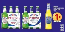 Deco Supermercati Peroni nastro azzurro birra capri offerta