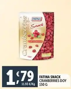 Deco Supermercati Fatina snack cranberries doy offerta