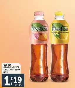 Deco Supermercati Fuze tea limone pesca classico zero offerta