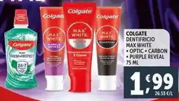 Deco Supermercati Colgate dentifricio max white offerta