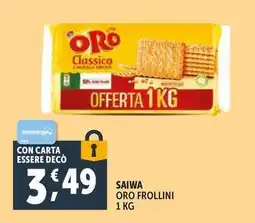 Deco Supermercati Saiwa oro frollini offerta