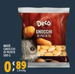 Deco Supermercati Decò gnocchi di patate offerta