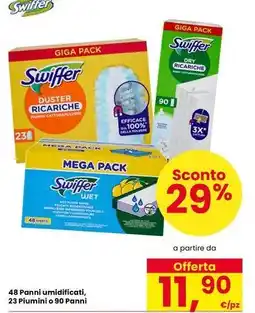Interspar 48 Panni umidificati, 23 Piumini o 90 Panni offerta