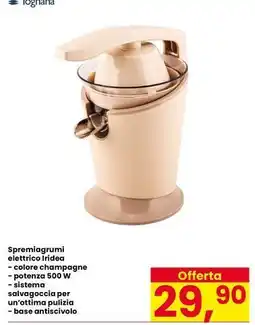 Interspar Spremiagrumi elettrico Iridea offerta