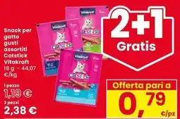 Interspar Snack per gatto Catstick Vitakraft offerta