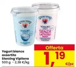 Interspar Yogurt bianco assortito Sterzing Vipiteno offerta