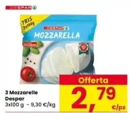 Interspar 3 Mozzarelle Despar offerta
