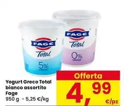 Interspar Yogurt Greco Total bianco assortito Fage offerta