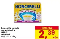 Interspar Camomilla solubile con Melatonina 16 filtri Bonomelli offerta