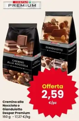 Interspar Cremino alla Nocciola o Gianduiotto Despar Premium offerta