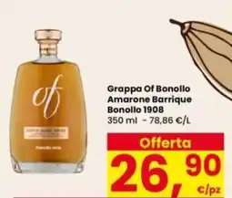 Interspar Grappa Of Bonollo Amarone Barrique Bonollo 1908 offerta