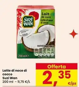 Interspar Latte di noce di cocco Suzi Wan offerta