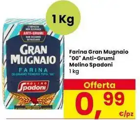 Interspar Farina Gran Mugnaio "00" Anti-Grumi Molino Spadoni offerta