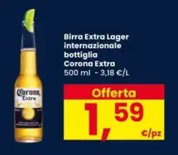 Interspar Birra Extra Lager internazionale bottiglia Corona Extra offerta