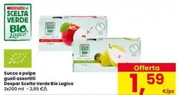 Interspar Succo e polpa Despar Scelta Verde Bio Logico offerta