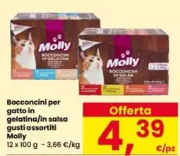 Interspar Bocconcini per gatto in gelatina/in salsaMolly Molly offerta