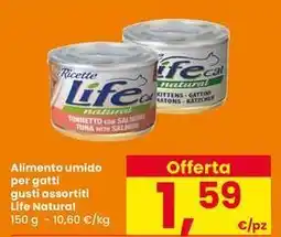 Interspar Alimento umido per gatti Life Natural offerta